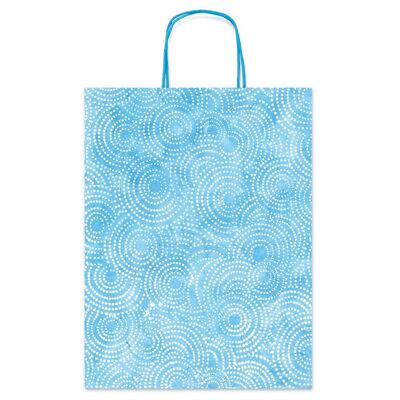 Blue Mosaic gift wrapping bag (large)