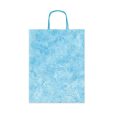 Blue Mosaic gift wrapping bag (medium)