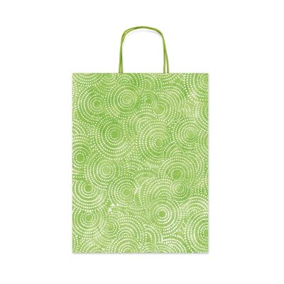 Green Mosaic gift wrapping bag (medium)