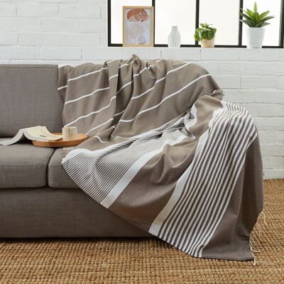 Fouta Arthur XXL de algodón reciclado - 200x300 cm