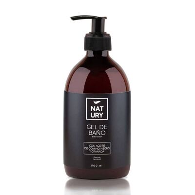 Bath Gel With Black Cumin Oil And Pomegranate Natury 500ML