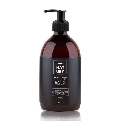 Badegel mit Schwarzkümmelöl und Granatapfel Natury 500 ml