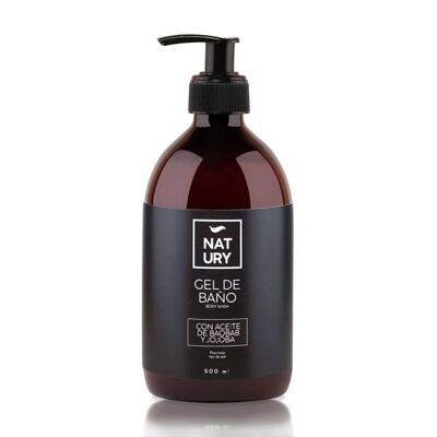 Gel De Bain A L'huile De Baobab Et De Jojoba Natury 500 ML