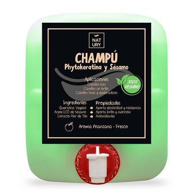 Shampoing Naturel à la Phytokératine et à l'Huile de Sésame Natury 20 L