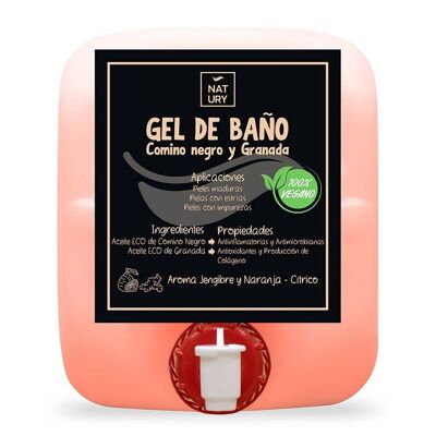 Gel de Baño con Aceite de Comino Negro y Granada Natury 20 L