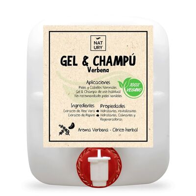 Gel & Shampoo 2 in 1 Verbena Natury 20 L
