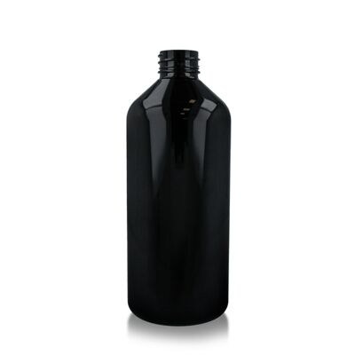 BOTELLA TALL NEGRA  NATURY 500ML D24 SIN TAPÓN (PACK 10)