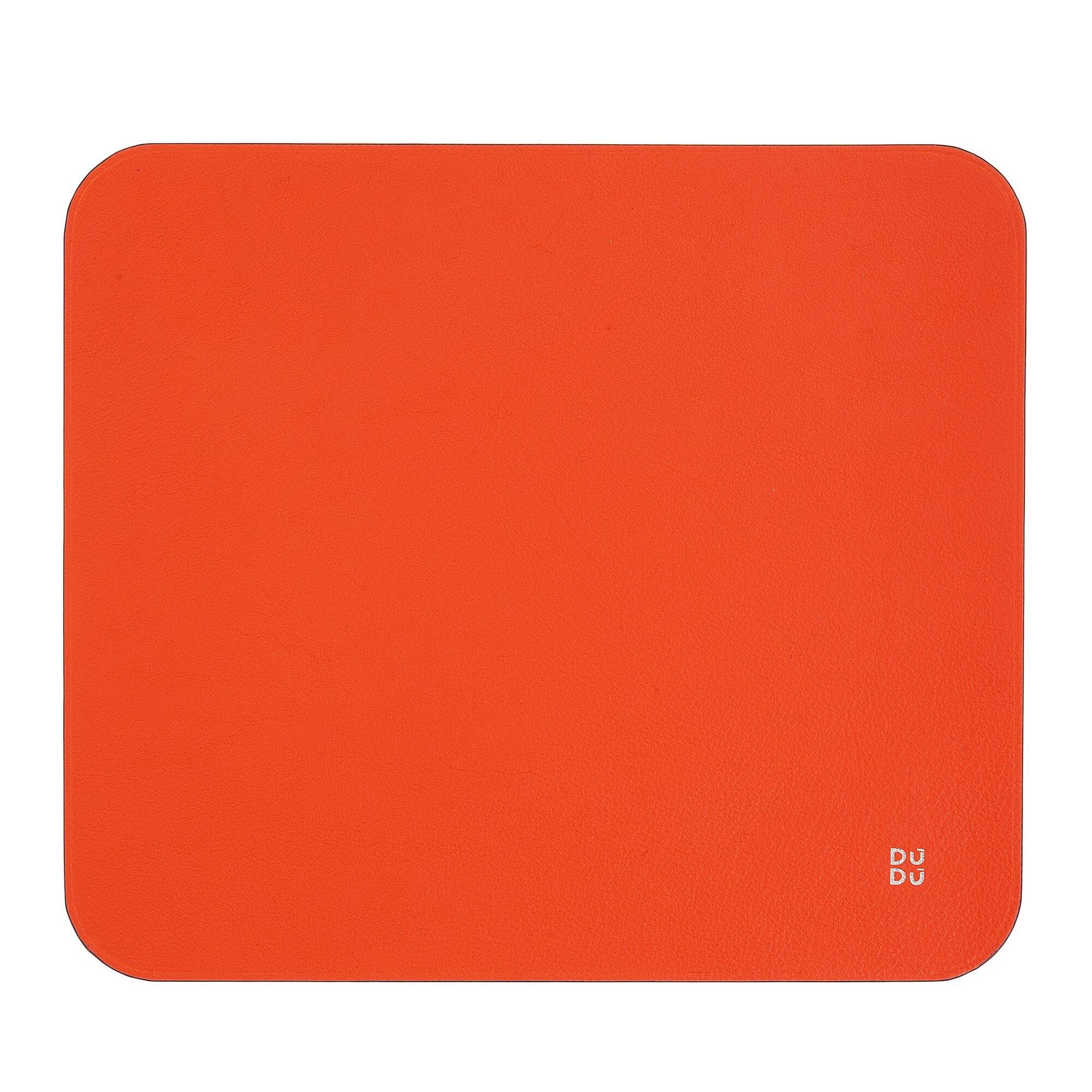 DUDU Leather mouse pad for office desk orange