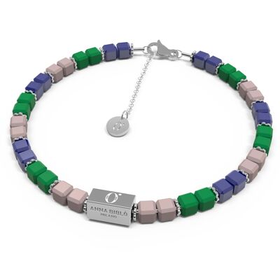 Mini Cube - Multicolor - Unisex Crystal Bracelet