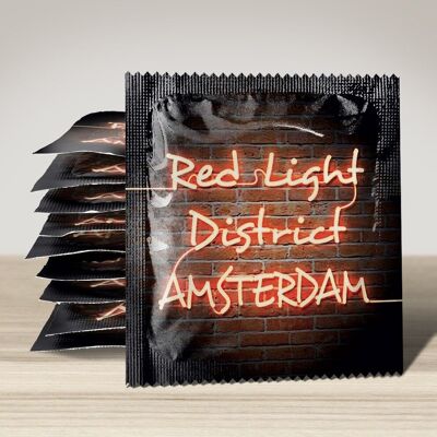 Preservativo: quartiere a luci rosse di Amsterdam