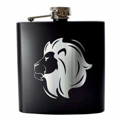 Zodiac Leo | Stainless steel flask matt black