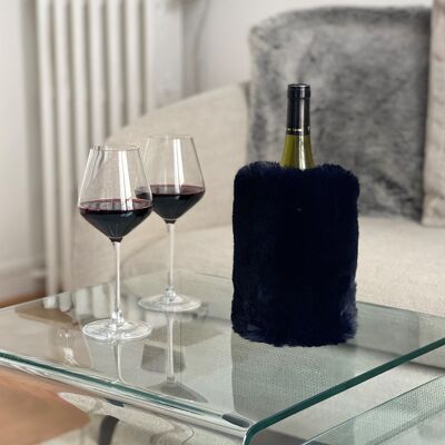 Faux fur bottle cover - Made in France