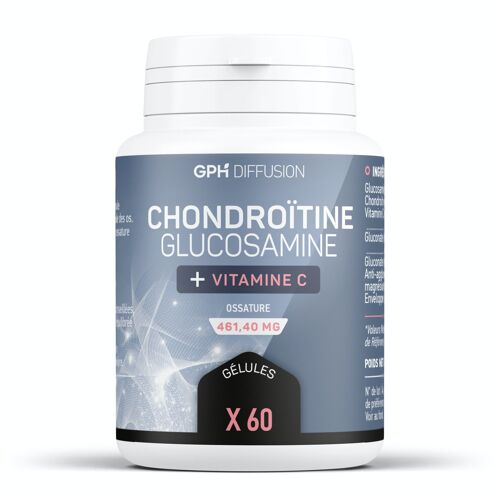 Chondroïtine + Glucosamine - 461,40 mg - 60 gélules