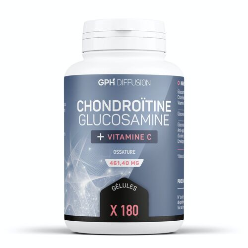 Chondroïtine + Glucosamine - 461,40 mg - 180 gélules