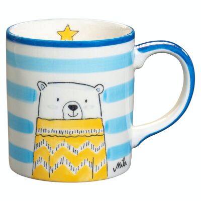 Children's cup Finn - ceramic tableware - hand-painted