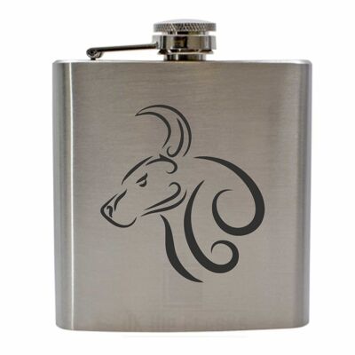 Zodiac Taurus | Stainless Steel Hip Flask