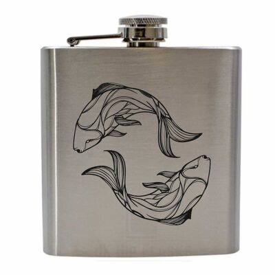 Zodiac Pisces | Stainless Steel Hip Flask