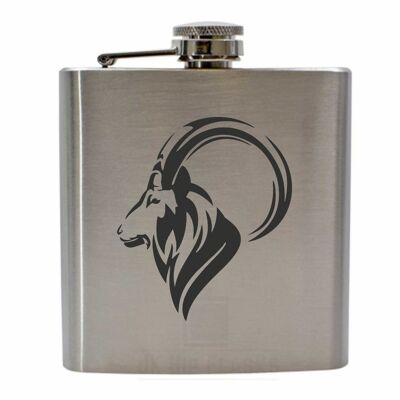 Zodiac Capricorn | Stainless Steel Hip Flask