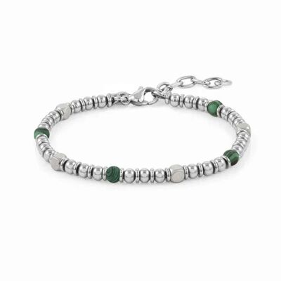 Stonehenge - Green stone - Unisex Stainless Steel Bracelet