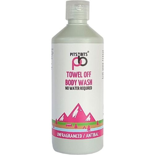 Pits And Bits Rinse Free Body Wash, Fragrance Free and Antibacterial, No Additional Water Or Rinsing Required 500ml