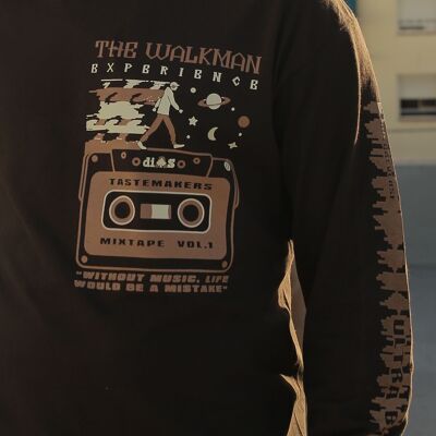 Walkman Cassete 90er Jahre Langarm T-Shirt