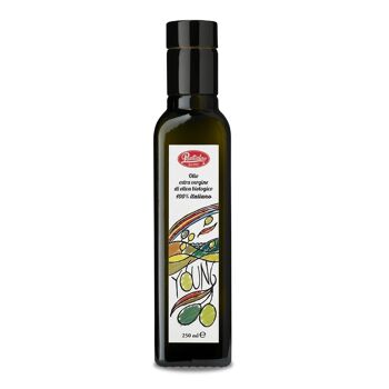 100% Huile d'Olive Extra Vierge Biologique Italienne YOUNG 250 ml bouchon PE 6