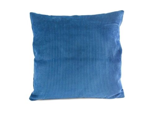 Kissen 40x40cm Breitcord Jeansblau