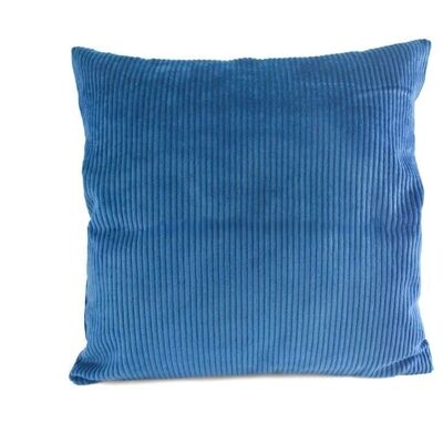 Cushion 40x40cm wide cord denim blue
