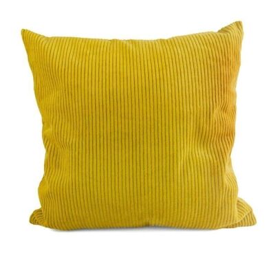 Cushion 40x40cm broadcord mustard yellow