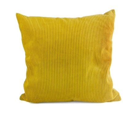 Cushion 40x40cm broadcord mustard yellow