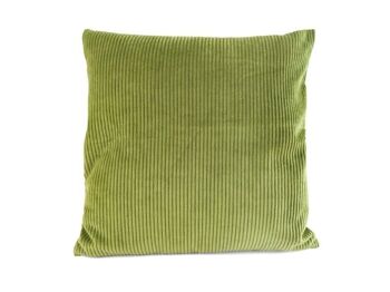 Coussin 40x40cm large corde vert olive 1