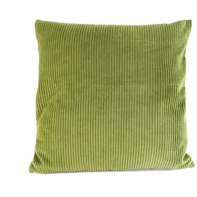 Cushion 40x40cm wide cord olive green