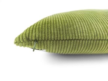 Coussin 40x40cm large corde vert olive 2