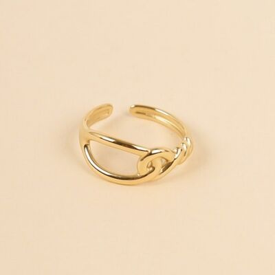 Goldener Ring mit Knoten