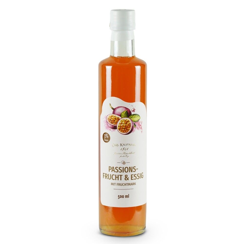 Carl Kaufmann Passionsfrucht & Essig mit Fruchtmark 0,5 L
