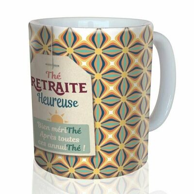 20- “Happy retirement tea” mug