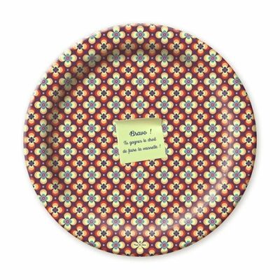 Assiette "Faire la vaisselle"