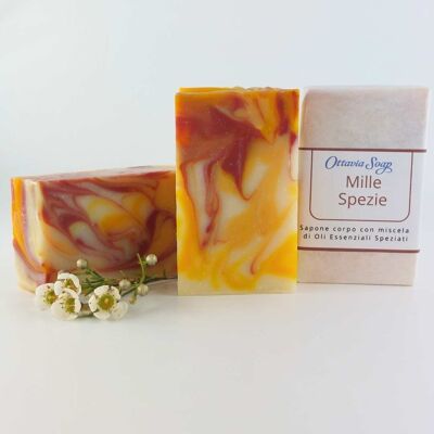 Handmade Natural Soap with Shea, Cocoa and a blend of Spiced Essential Oils