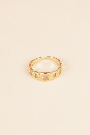 Bague doré ajustable 2