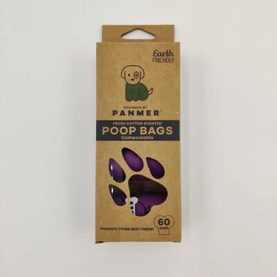 Poo Bags - ROLL - Compostabile - Profumato - Viola