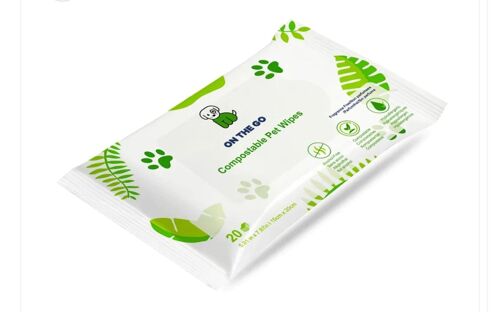 Pet Wipes - All Pets - Hypoallergenic - Unscented Wipes - TRAVEL PACK
