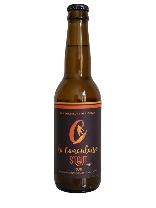 Bière Stout Orange La Canaulaise
