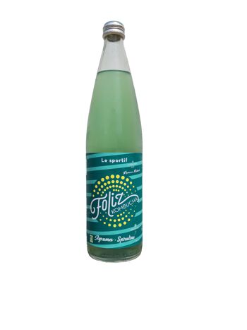 Kombucha Le  sportif : Agrumes & Spiruline 75cl