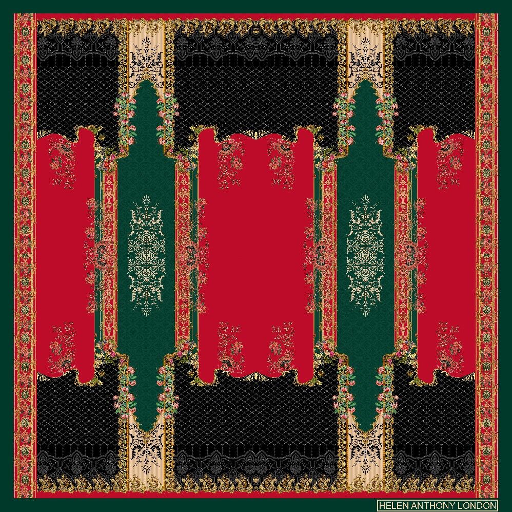 Twill-Seidenfoulard-Schal 90 x 90 cm - 35 x 35 Zoll 12