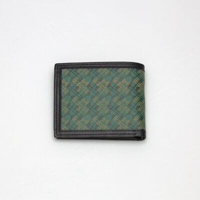 Portefeuille en cuir imprimé monogramme 05