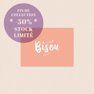 Bisou - Carte postale A6