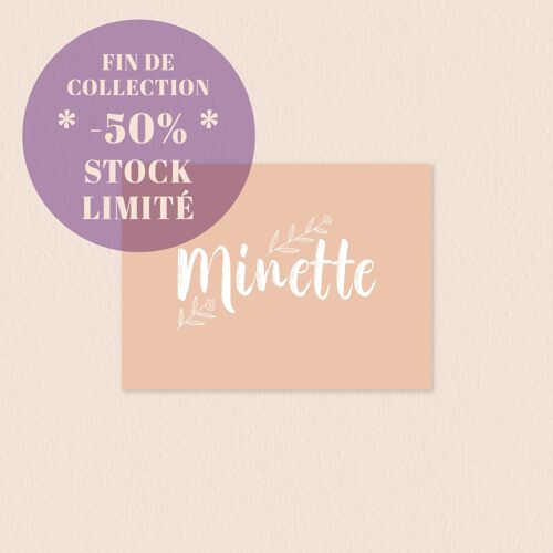 Minette - Carte postale A6