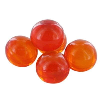 200 Round Bath Beads Apricot Scent with Soybean Oil - Paraben Free - Ball for Foot Bath