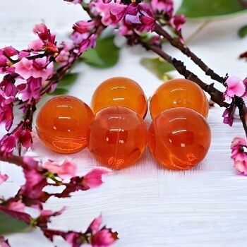 200 Perles de Bain Rondes Parfum Abricot à l'Huile de Soja - sans Parabène - Bille pour Bain de Pieds 2