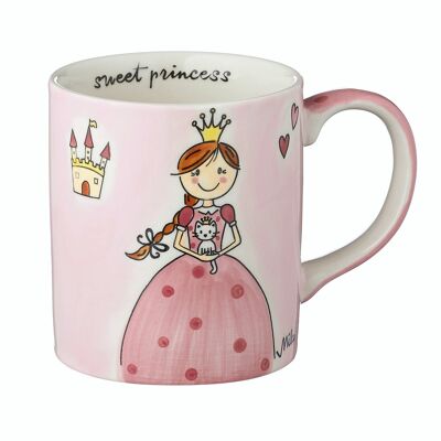 Mug Princess - ceramic tableware - hand-painted